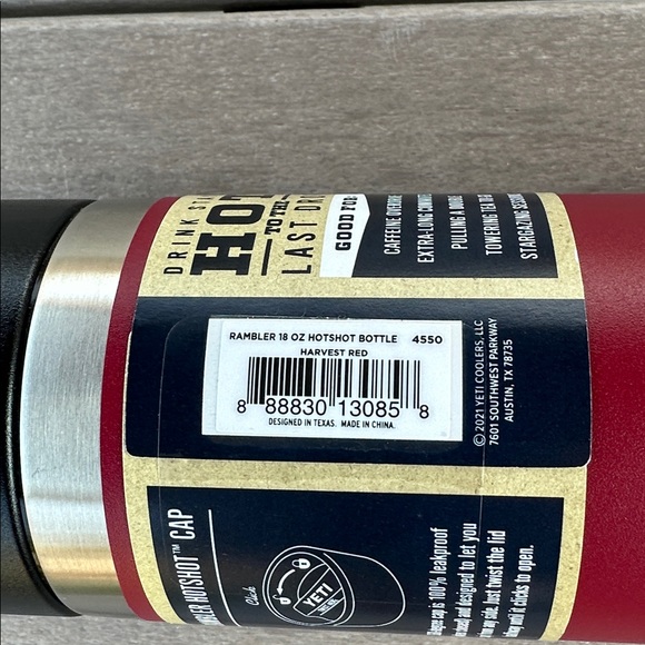 YETI Rambler 18oz Bottle - Maroon and Black - Picture 10 of 10